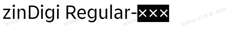 zinDigi Regular字体转换